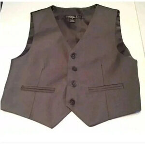 Sahara Club Boy Dress Vest Size 8 Gray